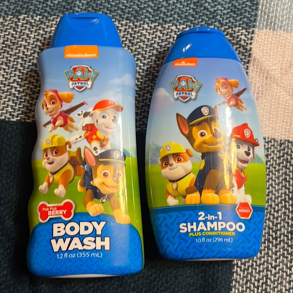 Nickelodeon body wash and 2in one shampoo